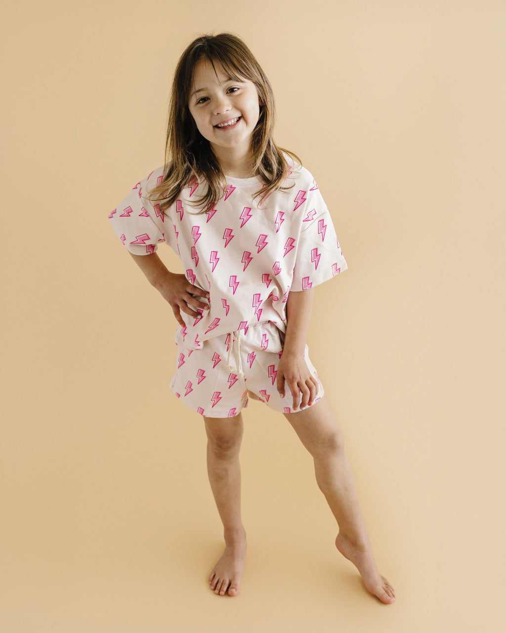 Shorts Set | Pink Bolts